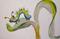 Art: Worm on a Leaf by Artist Delilah Smith