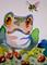Art: Frog and Bee-sold by Artist Delilah Smith