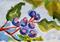 Art: Blue Berries by Artist Delilah Smith