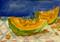 Art: Cantaloupe Aceo by Artist Delilah Smith