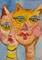Art: Crazy Cats Acceo by Artist Delilah Smith