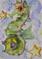 Art: Seahorse and Star Fish Aceo by Artist Delilah Smith