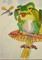 Art: Frog and Dragonfly Aceo by Artist Delilah Smith