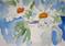Art: Cup of Daisies by Artist Delilah Smith