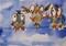 Art: Birds on a Line Aceo-SOLD by Artist Delilah Smith
