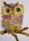 Art: Big Eyed Owl Aceo by Artist Delilah Smith