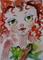 Art: Mermaid and Pet Fish Aceo by Artist Delilah Smith