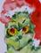 Art: Christmas Grinch Aceo by Artist Delilah Smith