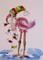 Art: Flamingo Christmas Aceo by Artist Delilah Smith