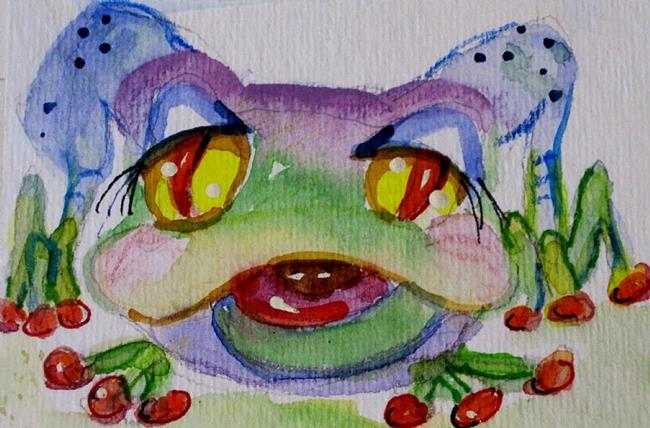 Art: Chubby Frog by Artist Delilah Smith