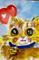 Art: Valentine Fluffy by Artist Delilah Smith