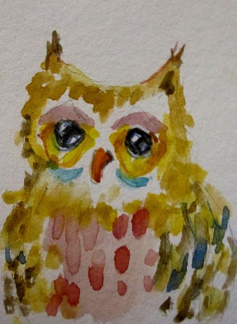 Art: Owl by Artist Delilah Smith