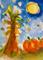 Art: Harvest Moon by Artist Delilah Smith