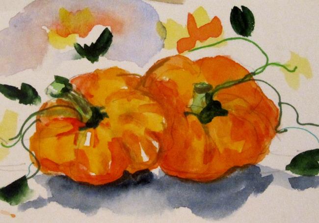Art: Pumpkins by Artist Delilah Smith