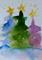Art: Christmas Trees by Artist Delilah Smith