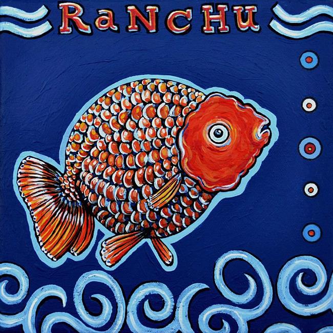 Art: Ranchu Waves 1 by Artist Melinda Dalke