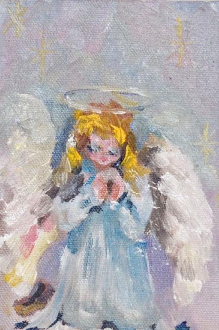 Art: Angel No.10 Praying Angel-sold by Artist Delilah Smith