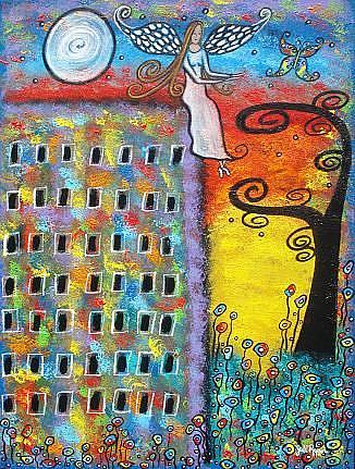 Art: Angel Of The City by Artist Juli Cady Ryan