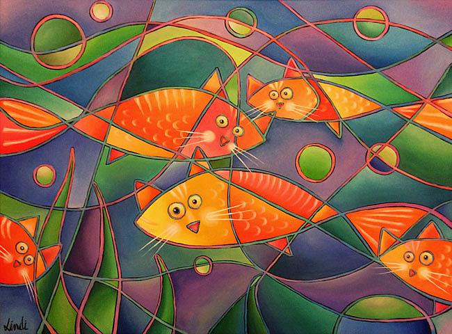 Art: Catfish by Artist Lindi Levison