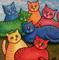 Art: One Cat Two Cat Too by Artist Lindi Levison