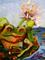 Art: Frog=SOLD by Artist Delilah Smith