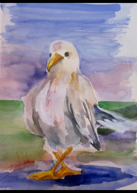 Art: Sea Gull by Artist Delilah Smith