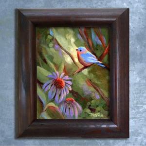 Detail Image for art Echinacea & Blue Bird