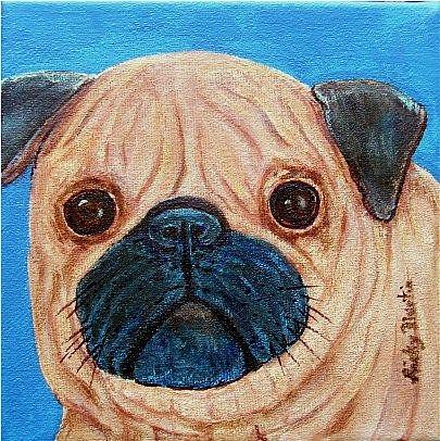 Art: Little Pug - sold by Artist Ulrike 'Ricky' Martin