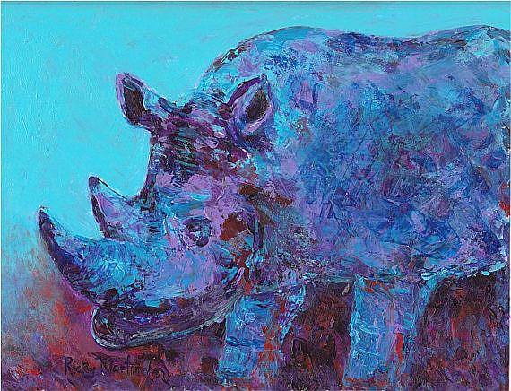 Art: Rhinoceros - available in my etsy store by Artist Ulrike 'Ricky' Martin