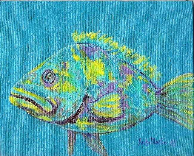 Art: Fish Story -  sold by Artist Ulrike 'Ricky' Martin
