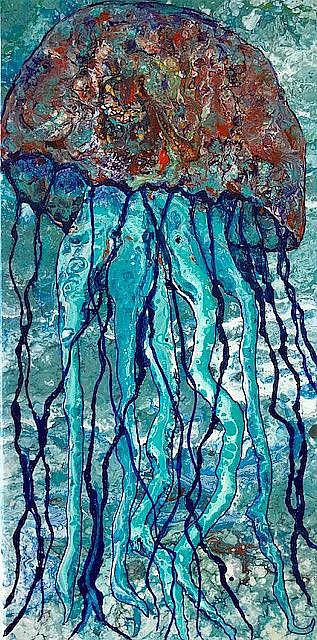 Art: Jellyfish - sold by Artist Ulrike 'Ricky' Martin