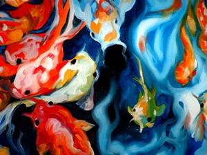 Detail Image for art SWISH SWIRL KOI