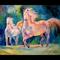 Art: TWO WHITE HORSES by Artist Marcia Baldwin