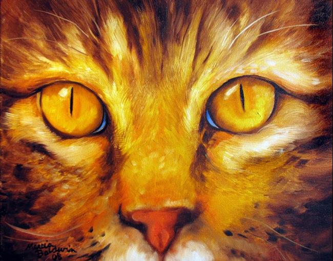 Art: TABBY FRIEND ~ CAT ART by Artist Marcia Baldwin