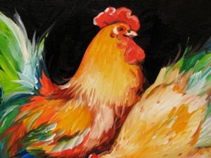Detail Image for art HOWDY ROOSTER