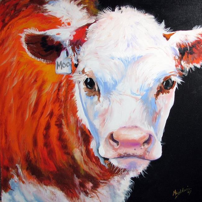Art: MOO ME COW by Artist Marcia Baldwin