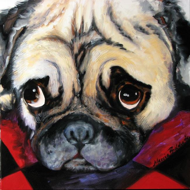 Art: MY PUG PUPPY by Artist Marcia Baldwin