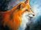 Art: RED FOX STUDY by Artist Marcia Baldwin