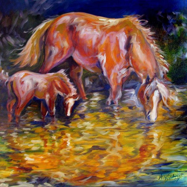 Art: MARE & COLT by Artist Marcia Baldwin