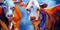 Art: TWO GUYS MOOING ! by Artist Marcia Baldwin