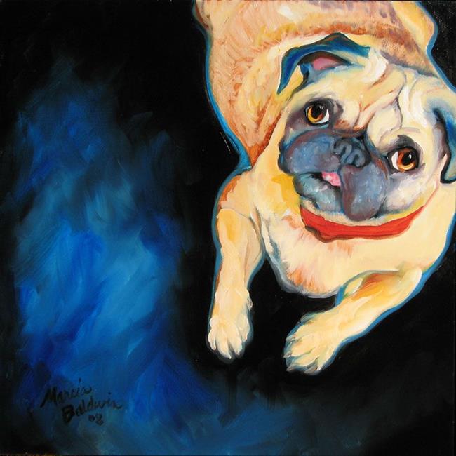 Art: PUG LOVE by Artist Marcia Baldwin