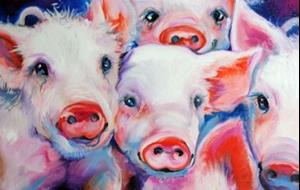 Detail Image for art HALF DOZEN PIGLETS