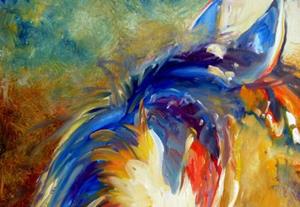 Detail Image for art ONE with the WEST ~ EQUINE ART by M BALDWIN