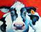 Art: HAPPY COW ONE by Artist Marcia Baldwin