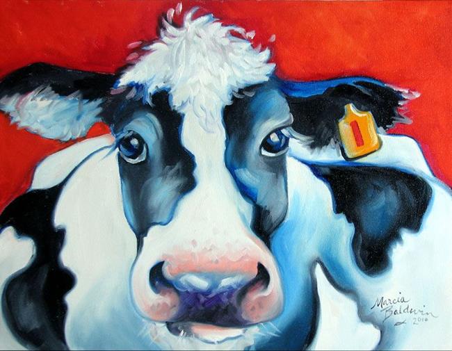 Art: HAPPY COW ONE by Artist Marcia Baldwin