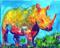 Art:  Rhino  ( available in my ebay store) by Artist Ulrike 'Ricky' Martin