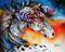 Art: APPALOOSA INDIAN WAR HORSE by Artist Marcia Baldwin