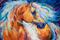 Art: FREE BREEZE PALOMINO WILD by Artist Marcia Baldwin
