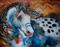 Art: APPALOOSA INDIAN WAR HORSE by Artist Marcia Baldwin