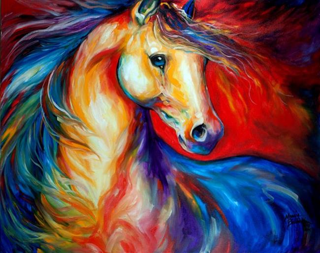 RED STALLION II - by Marcia Baldwin from Animals